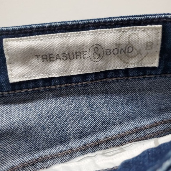 Treasure & Bond Jeans Women's Size 4 High Rise Tapered Ankle Medium Wash Denim - Picture 5 of 11